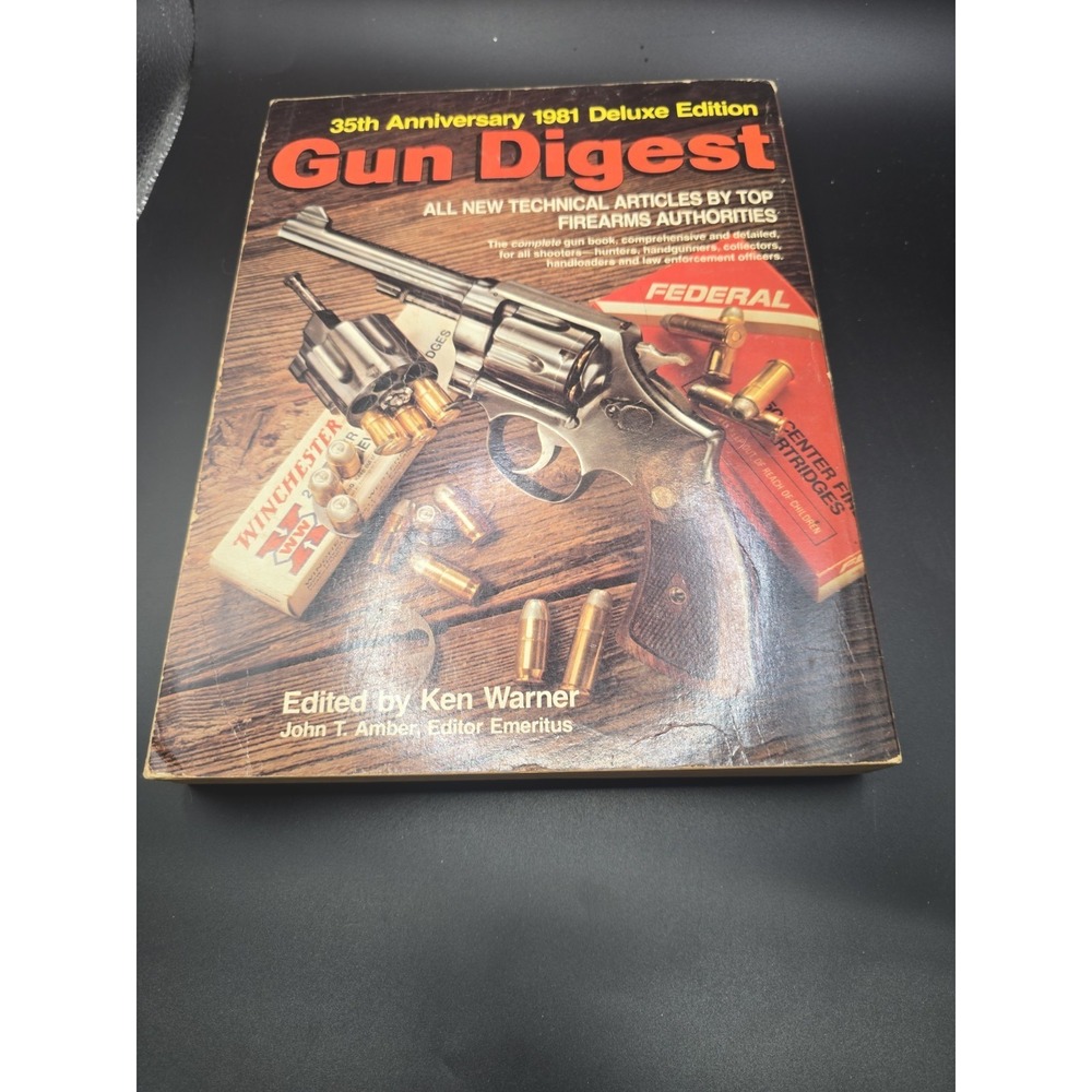 Vintage GUN DIGEST 1981 Deluxe Edition paperback book guns hunting shooting ammo - Picture 4 of 4
